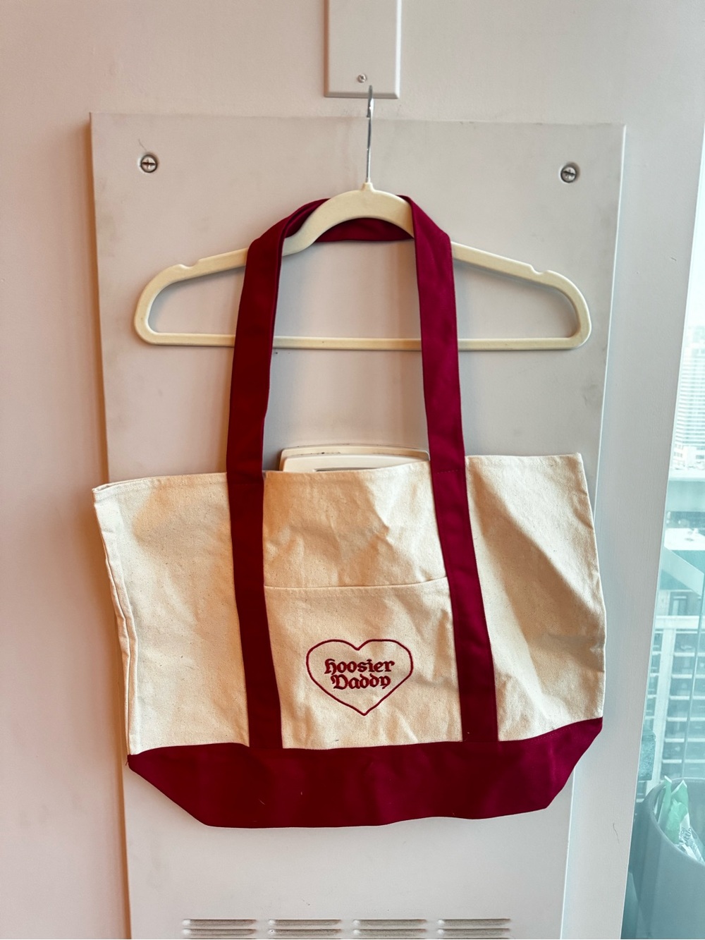 Urban Outfitters Indiana Hoosier Daddy Canvas Tote NWOT